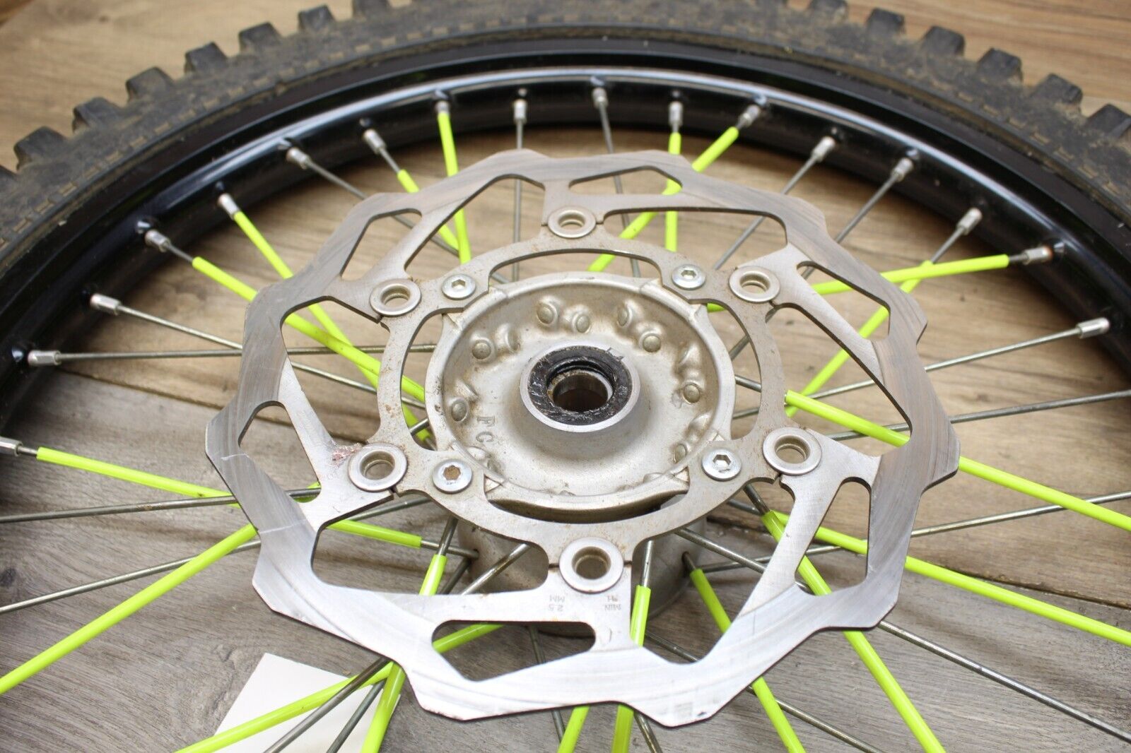 15 2015 Kawasaki KX450F KX 450 STRAIGHT FRONT WHEEL RIM 21x1.60 W WAVE ROTOR