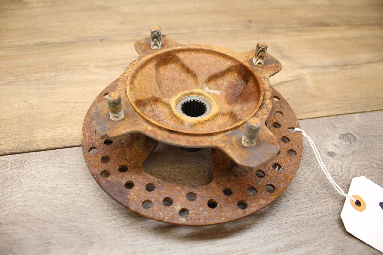 02 KAWASAKI PRAIRIE 360 FRONT WHEEL LEFT OR RIGHT HUB W ROTOR