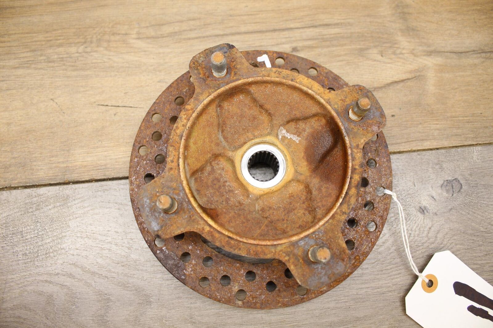 02 KAWASAKI PRAIRIE 360 FRONT WHEEL LEFT OR RIGHT HUB W ROTOR