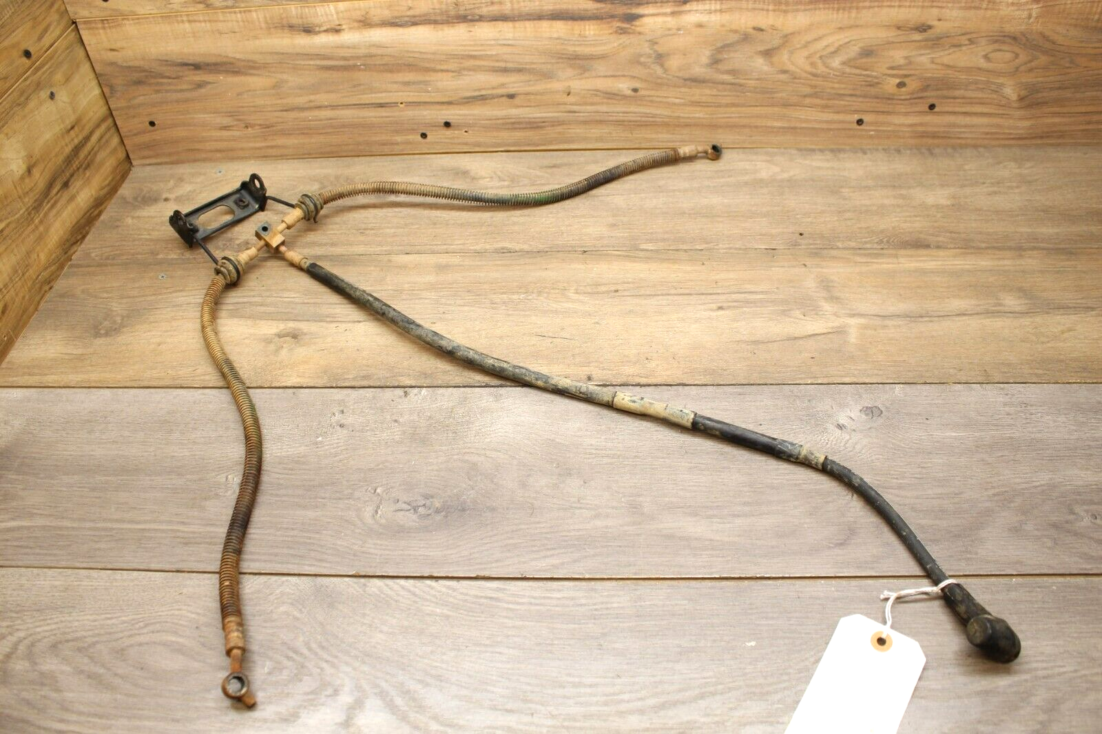 2005 Kawasaki BRUTE FORCE 650 SRA 4x4 FRONT BRAKE HOSE LINE W MOUNTING BRACKET