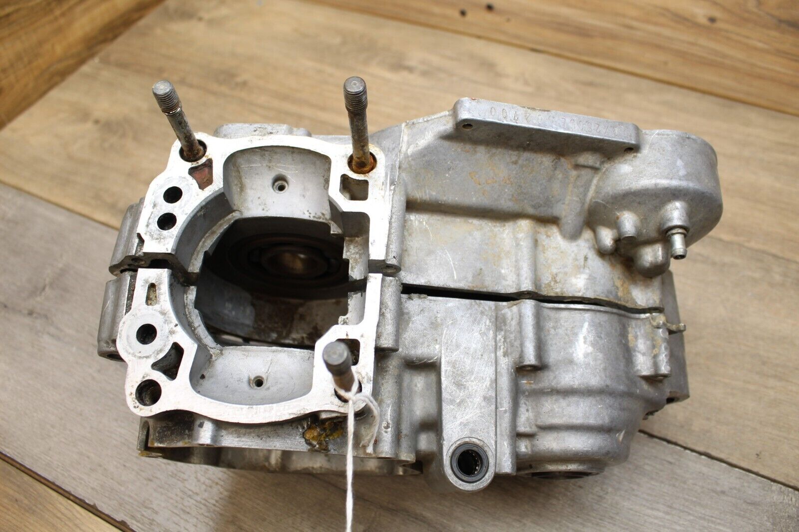 1991 KAWASAKI KDX250 ENGINE MOTOR LEFT RIGHT CRANKCASE CRANK CASES BLOCK