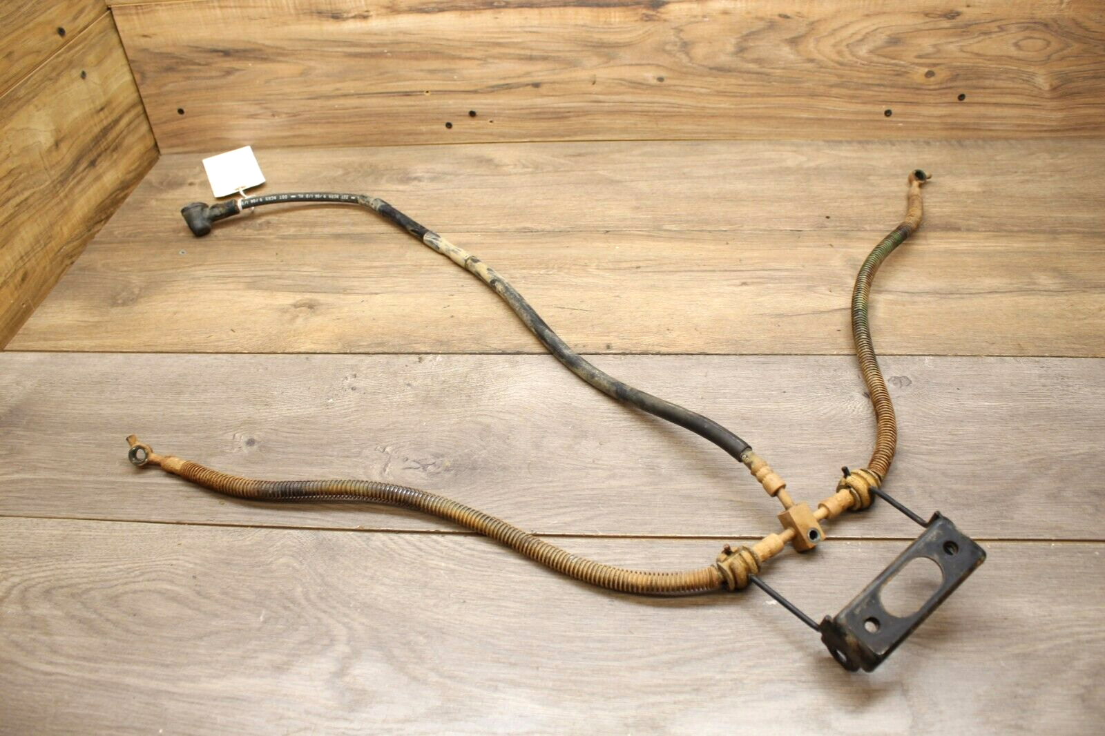 2005 Kawasaki BRUTE FORCE 650 SRA 4x4 FRONT BRAKE HOSE LINE W MOUNTING BRACKET