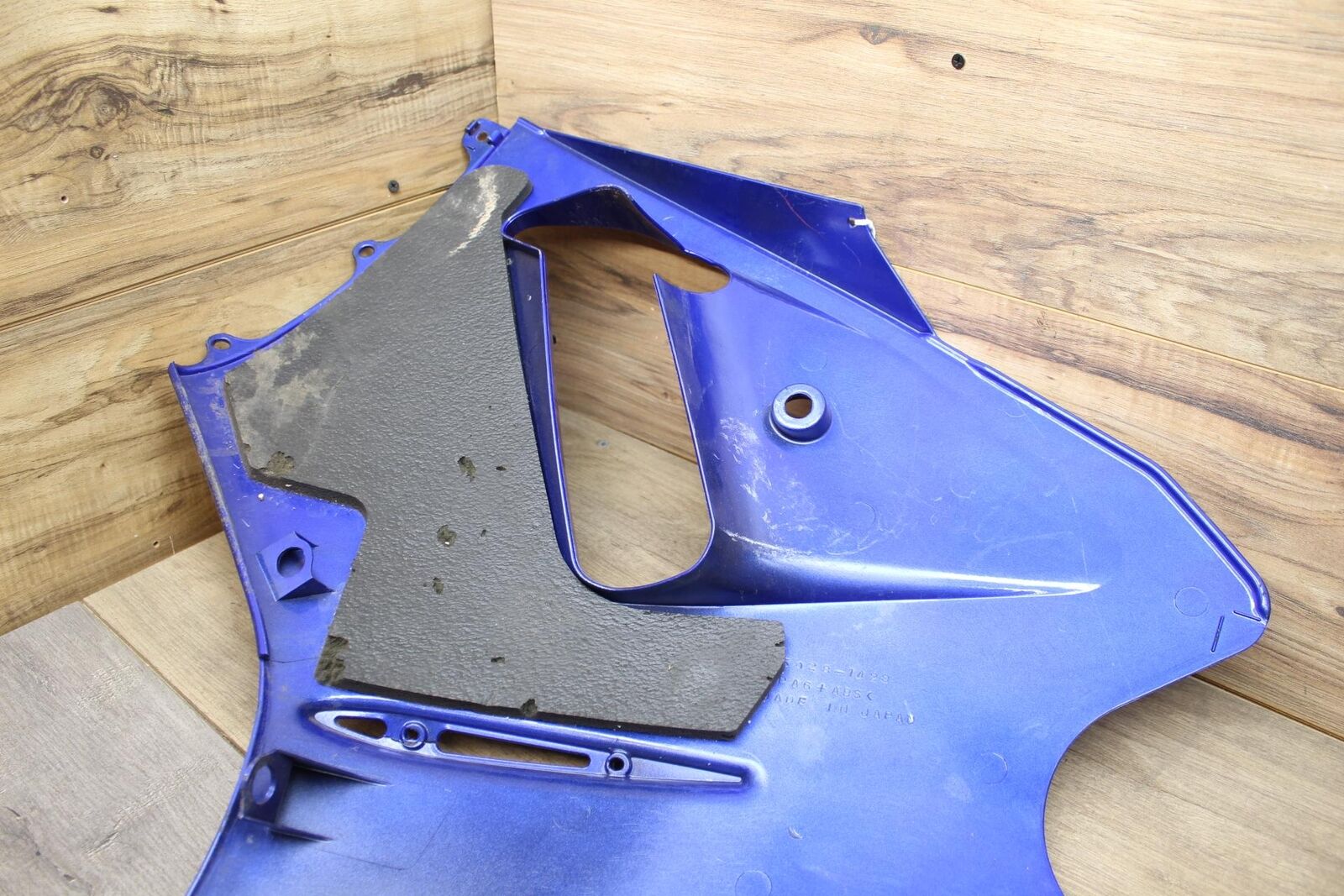 02-03 KAWASAKI ZX12R Zx1200r BLUE OEM RIGHT LOWER MID UPPER SIDE FAIRING COWL