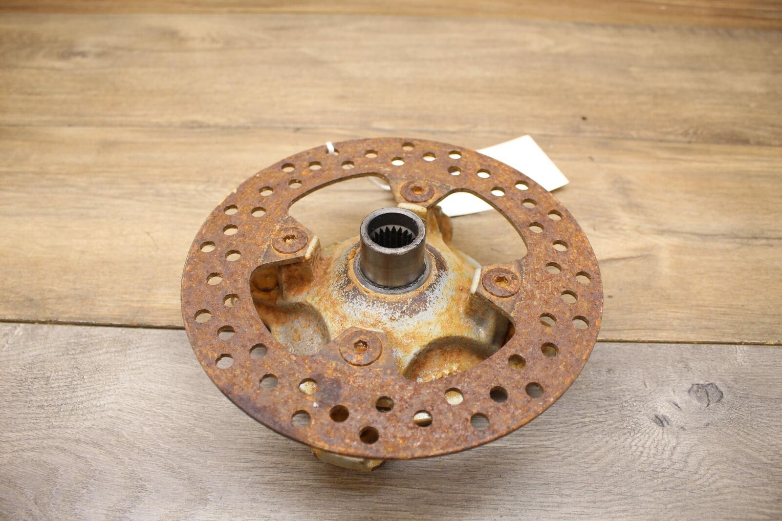 02 KAWASAKI PRAIRIE 360 FRONT WHEEL LEFT OR RIGHT HUB W ROTOR