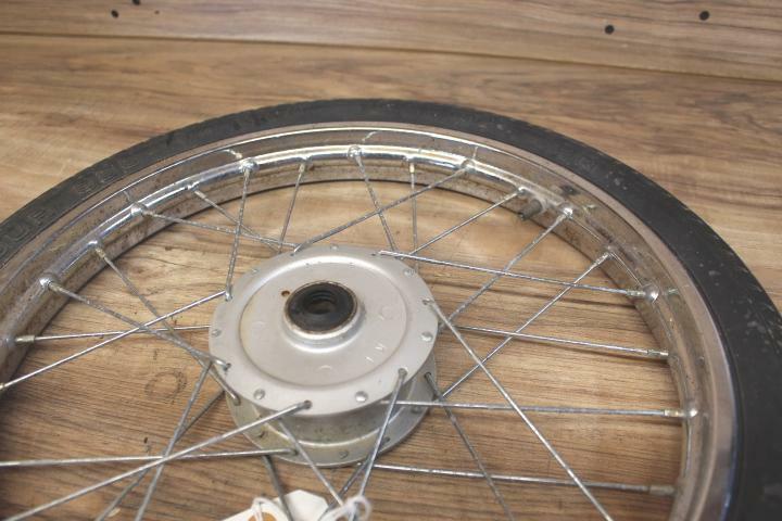 1979-1987 1984 Yamaha QT50 Yamahopper FRONT WHEEL RIM W TIRE 14”