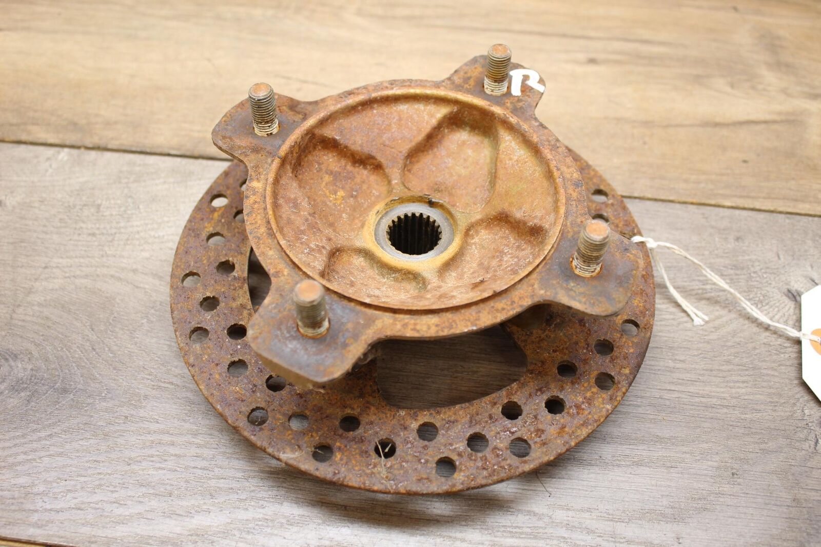 02 KAWASAKI PRAIRIE 360 FRONT LEFT OR RIGHT WHEEL HUB W ROTOR