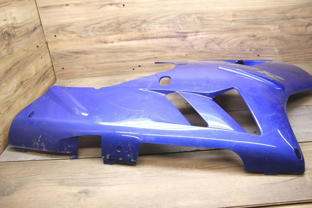 02-03 KAWASAKI ZX12R Zx1200r BLUE OEM RIGHT LOWER MID UPPER SIDE FAIRING COWL