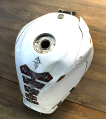 12 2012 Suzuki GSXR750 WHITE GAS TANK FUEL CELL PETROL RESERVOIR