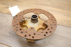 02 KAWASAKI PRAIRIE 360 FRONT LEFT OR RIGHT WHEEL HUB W ROTOR