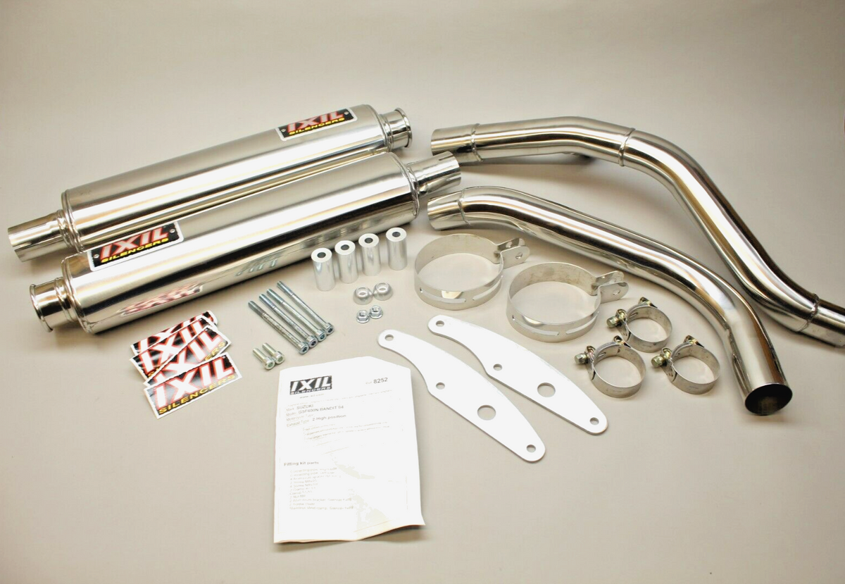 04 Suzuki Bandit GSF600N IXIL Underseat OVAL INOX Silencer EXHAUST MUFFLER KIT