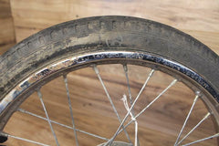 1979-1987 1984 Yamaha QT50 Yamahopper FRONT WHEEL RIM W TIRE 14”