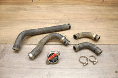 2007 HONDA CRF250R RADIATOR HOSES ENGINE COOLANT WATER PIPES KIT SET W CAP