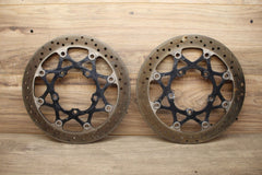 2007 07 Suzuki GSXR600 FRONT LEFT RIGHT BRAKE ROTOR SET ROTORS