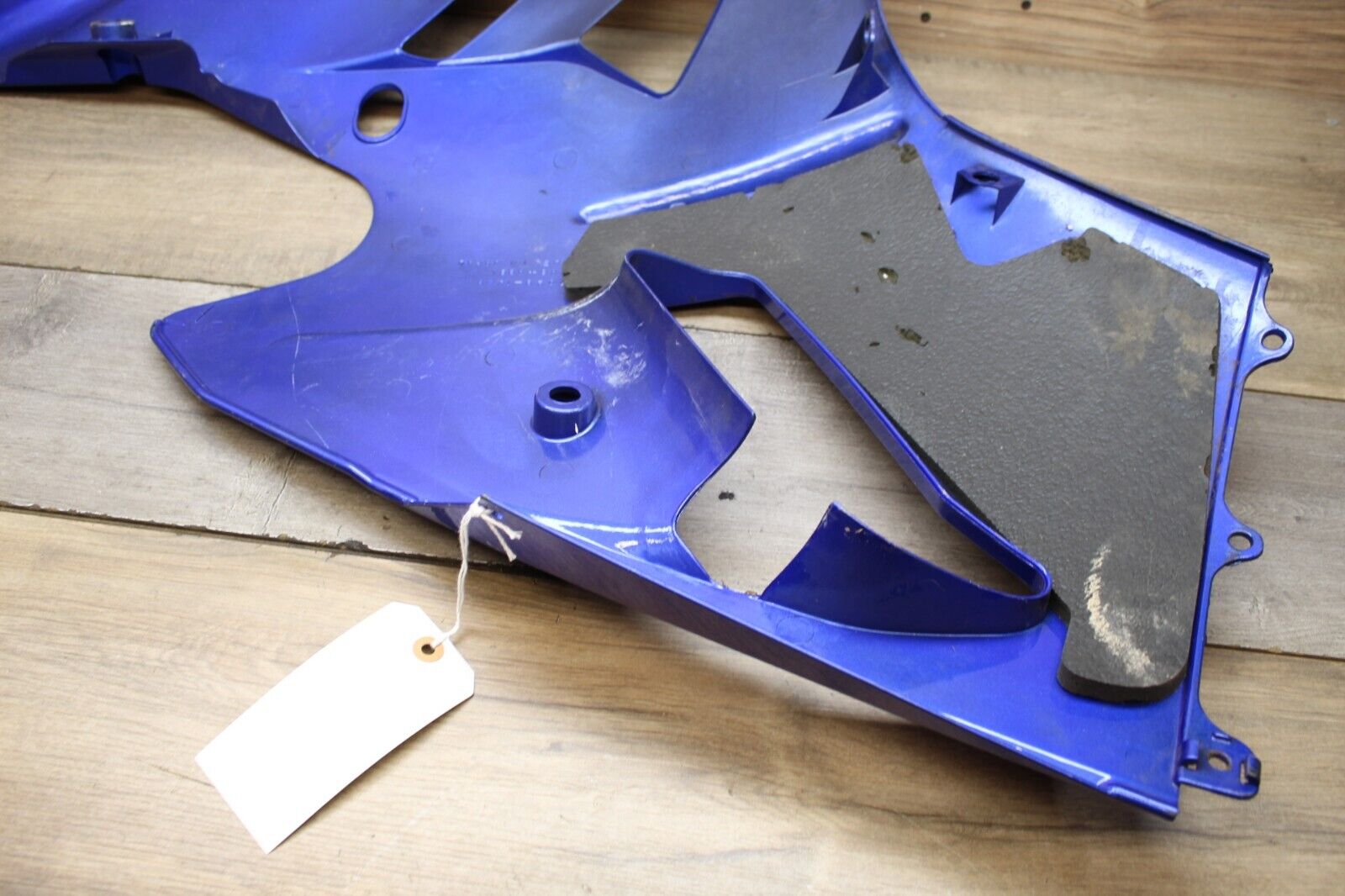 02-03 KAWASAKI ZX12R Zx1200r BLUE OEM RIGHT LOWER MID UPPER SIDE FAIRING COWL