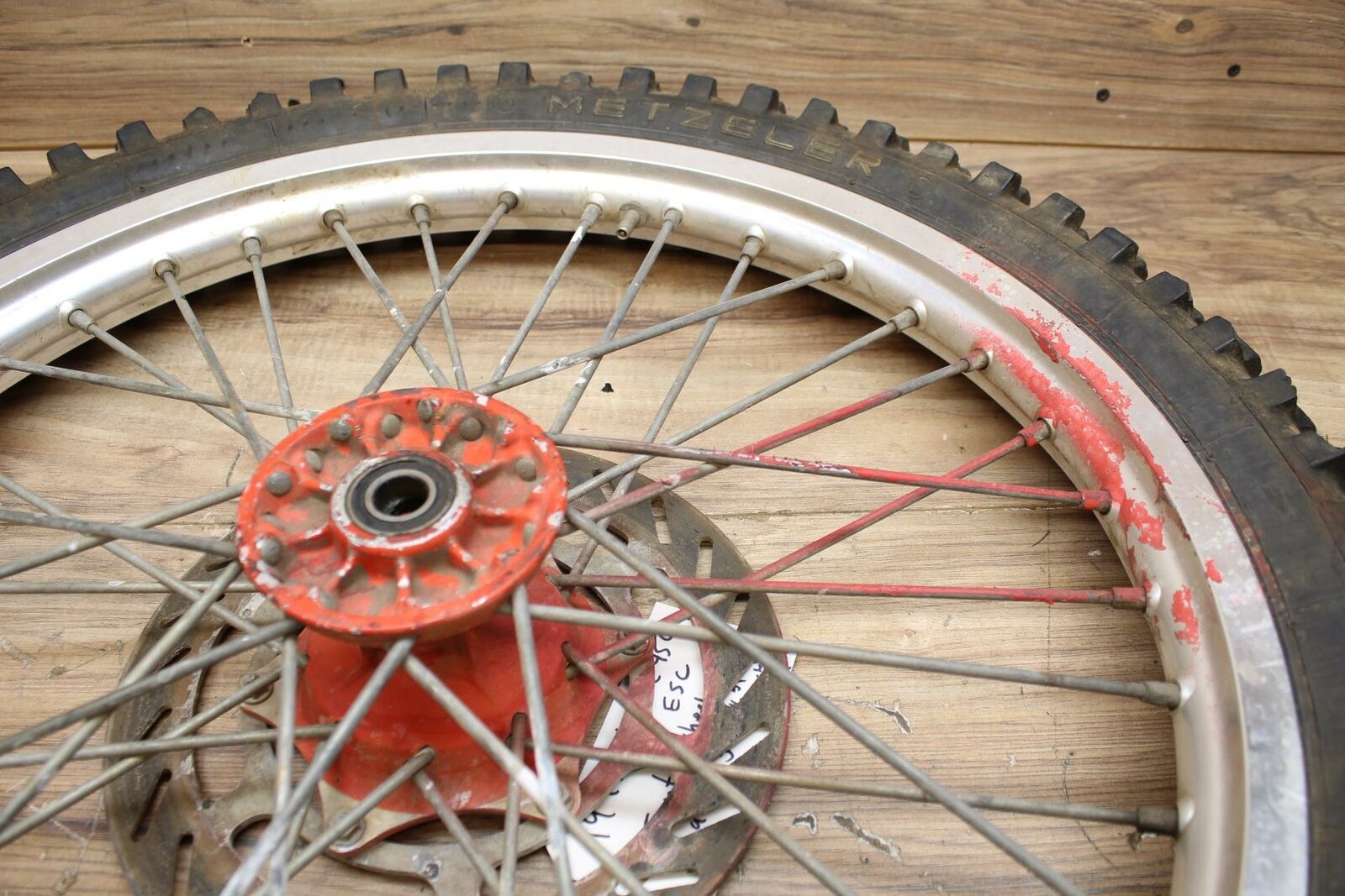 1991 KTM 450 ESC FRONT WHEEL RIM 3.00-21 W TIRE