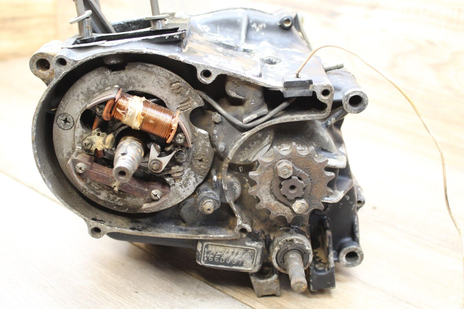 1985 85 Honda XR80 ENGINE MOTOR BOTTOM LOWER END *GOOD