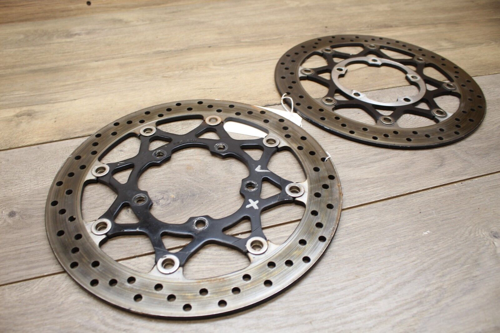 06-09 Suzuki GSXR750 FRONT LEFT RIGHT BRAKE ROTOR SET PAIR *8K  MILES *RELIST