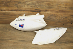 07 2007 Yamaha TTR50 RIGHT LEFT REAR BACK FENDER PLASTIC SET WHITE