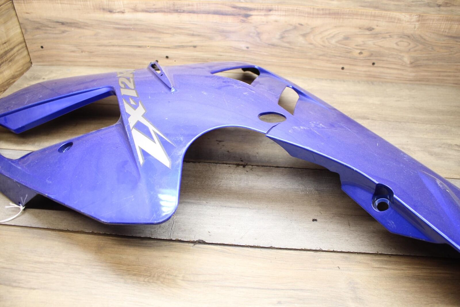 02-03 KAWASAKI ZX12R Zx1200r BLUE OEM RIGHT LOWER MID UPPER SIDE FAIRING COWL