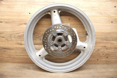 2003 Suzuki SV650 SILVER STRAIGHT REAR WHEEL BACK RIM WHEEL W ROTOR 17/4.50