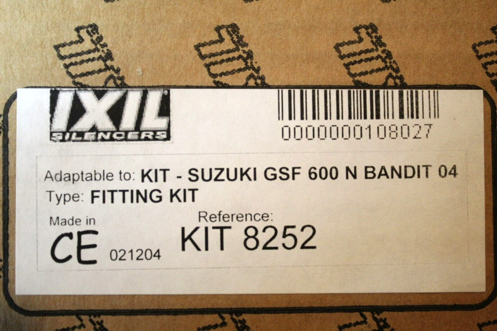 04 Suzuki Bandit GSF600N IXIL Underseat OVAL INOX Silencer EXHAUST MUFFLER KIT