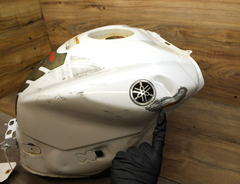 08-16 2015 15 Yamaha YZF R6 R6R WHITE GAS TANK FUEL CELL PETROL