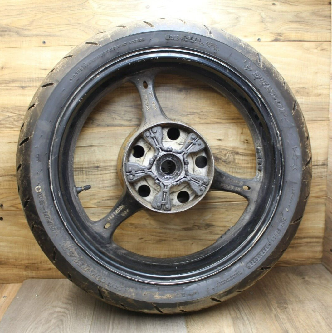 04 05 2004 Suzuki GSXR600 GSXR750 REAR BACK WHEEL RIM 17x5.50 W DUNLOP TIRE