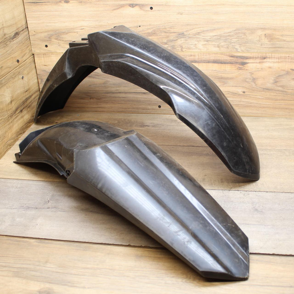 02-07 Honda CR125 250R AFTERMARKET BLACK FRONT & REAR WHEEL FENDER COWL FAIRING