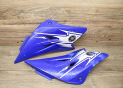 07 2007 Yamaha TTR50 RIGHT LEFT GAS FUEL TANK PLASTIC SET PAIR BLUE