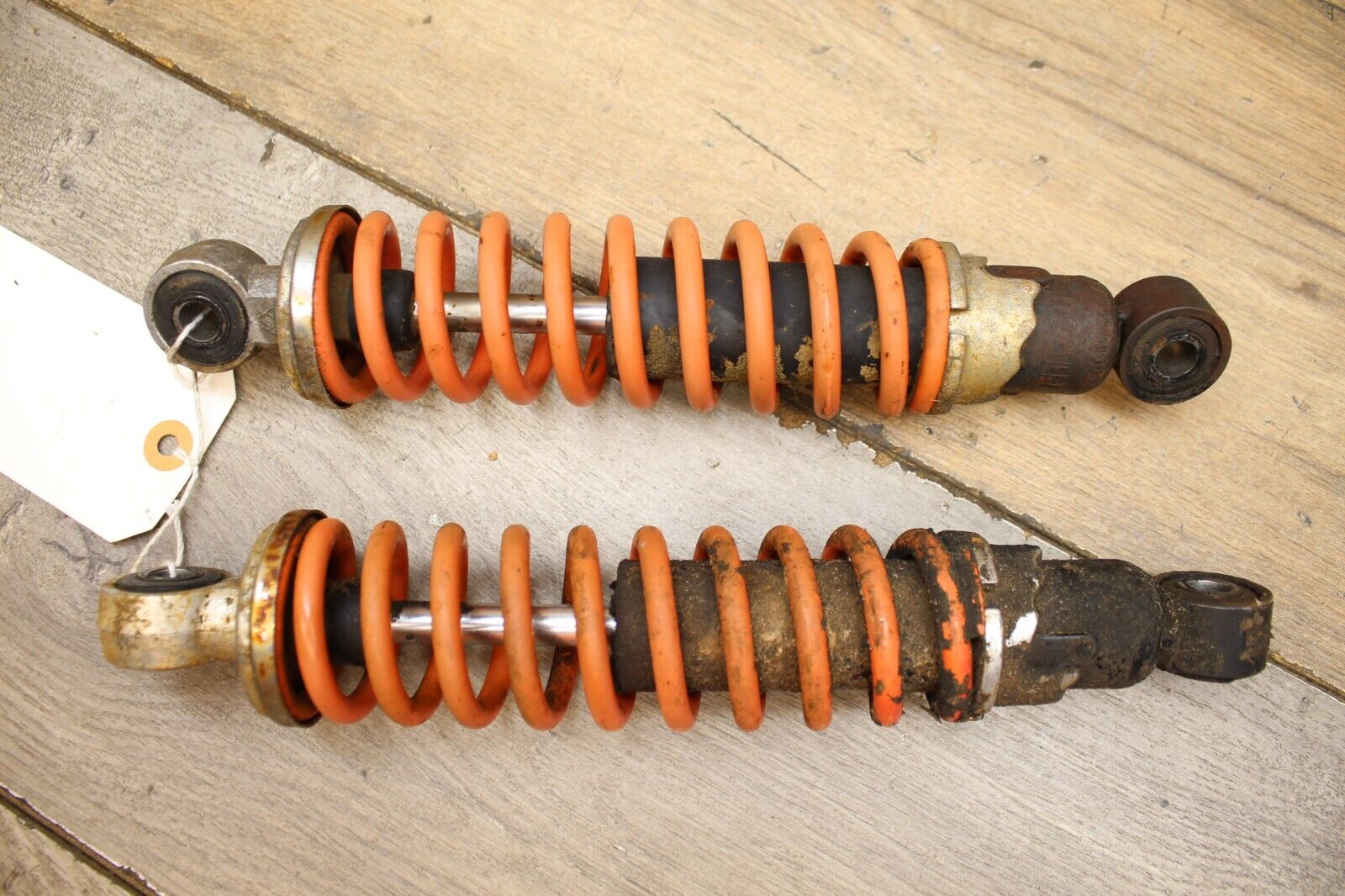 2001 01 Polaris SCRAMBLER 90 LEFT RIGHT FRONT SHOCK SUSPENSION SET SHOCKS