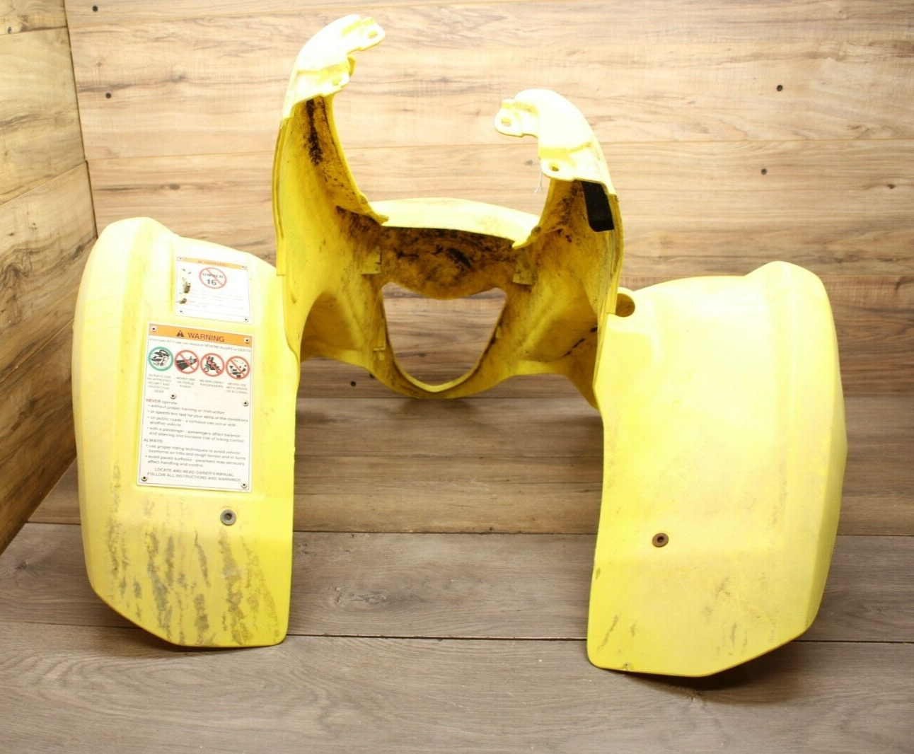 03-09 2004 Suzuki QUADSPORT 250 LTZ250 FRONT PLASTIC FAIRING YELLOW