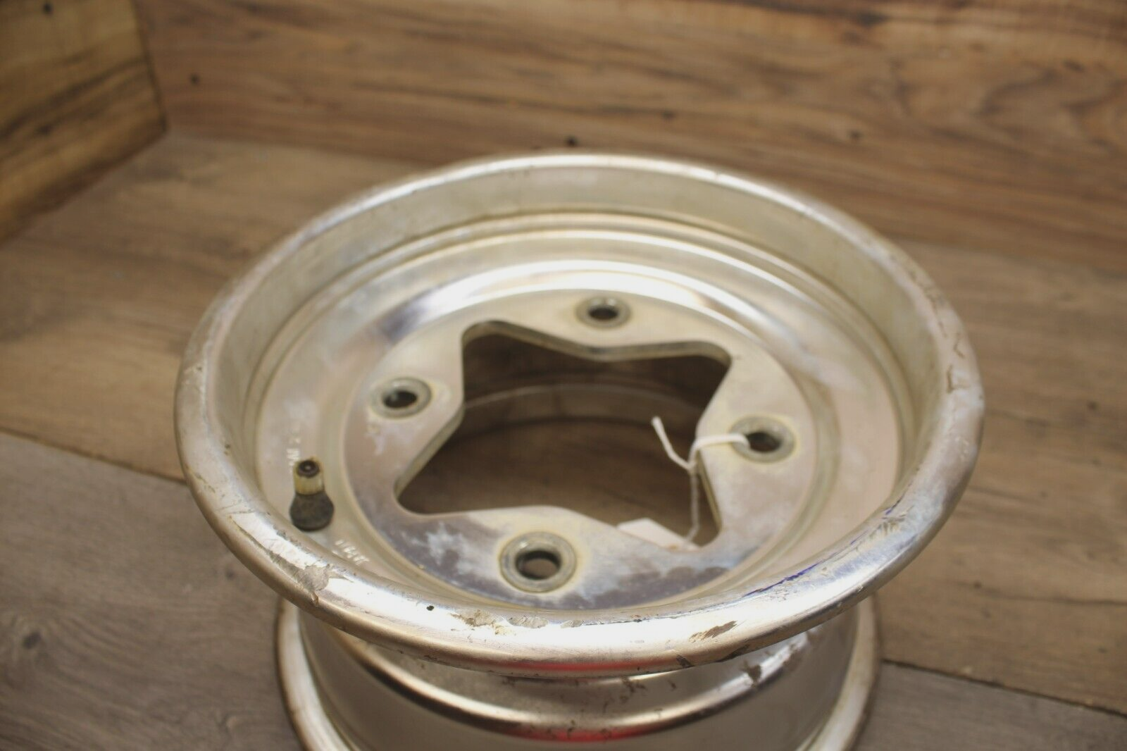 Suzuki LTZ250 LTZ400 ATV Silver OEM D.I.D FRONT WHEEL RIM 10x5.5 AT