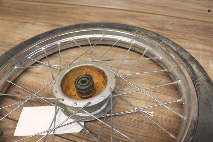 1979-1987 1984 Yamaha QT50 Yamahopper FRONT WHEEL RIM W TIRE 14”