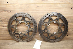 04 05 2004 Suzuki GSXR600 STRAIGHT FRONT LEFT RIGHT BRAKE ROTOR PAIR ROTORS