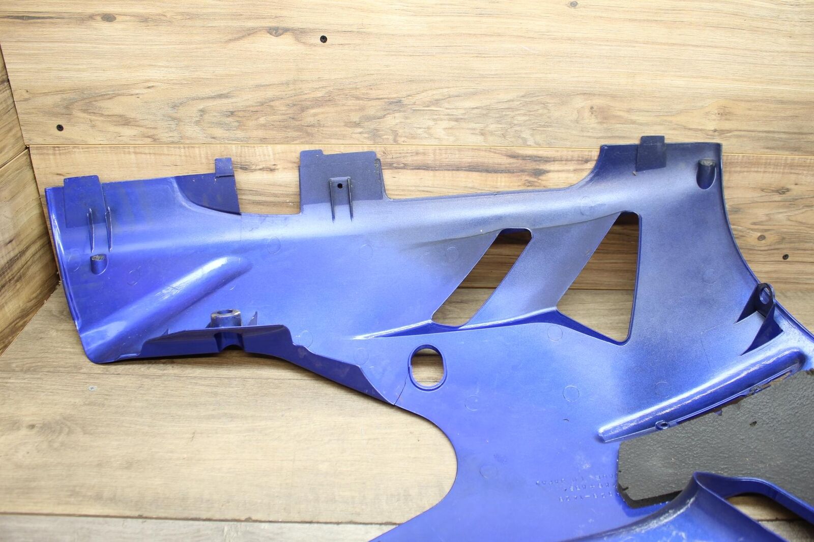 02-03 KAWASAKI ZX12R Zx1200r BLUE OEM RIGHT LOWER MID UPPER SIDE FAIRING COWL