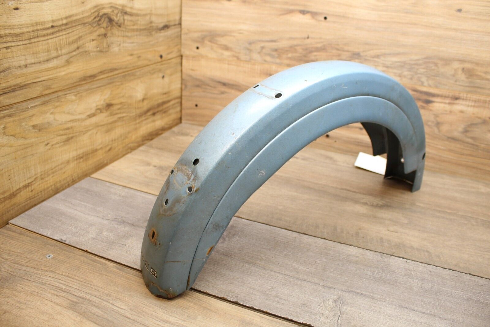 1978 PEUGEOT 103 BLUE METAL REAR BACK FENDER COWL FAIRING