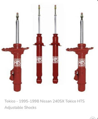 TOKICO D-SPEC ADJUSTABLE SHOCK SET OF 4 Fits 1995-1999 NISSAN 240SX