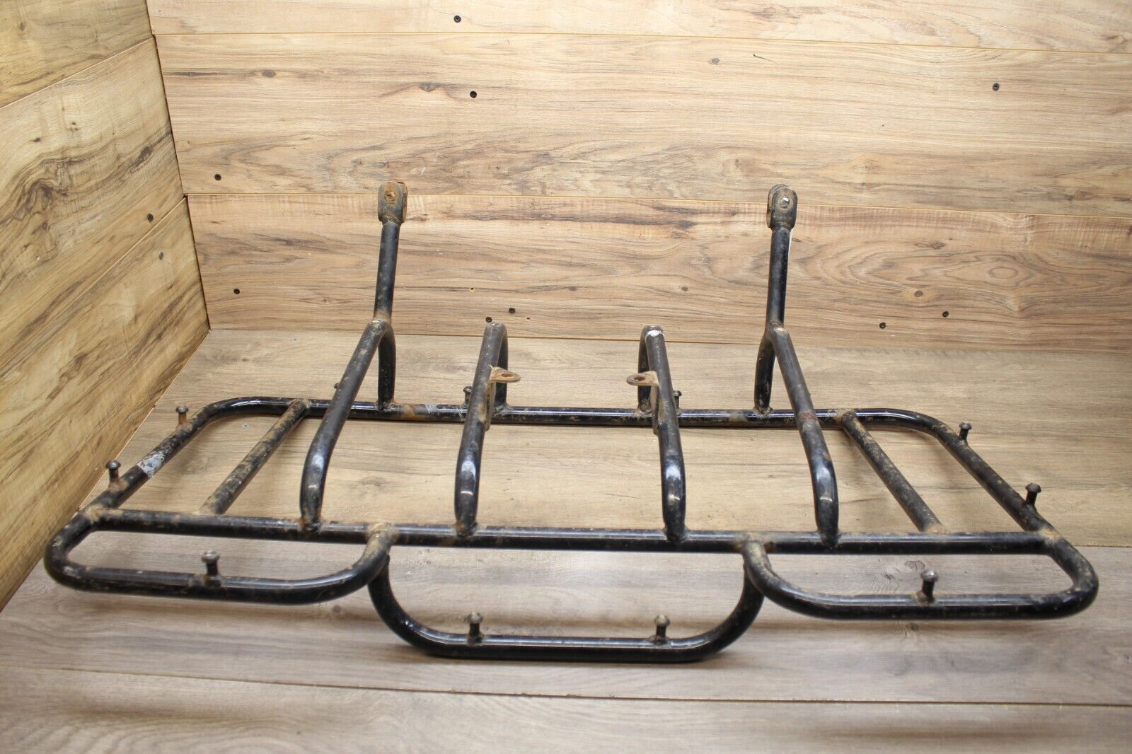 1985 Suzuki LT250EF LT 250 STRAIGHT BLACK FRONT LUGGAGE RACK