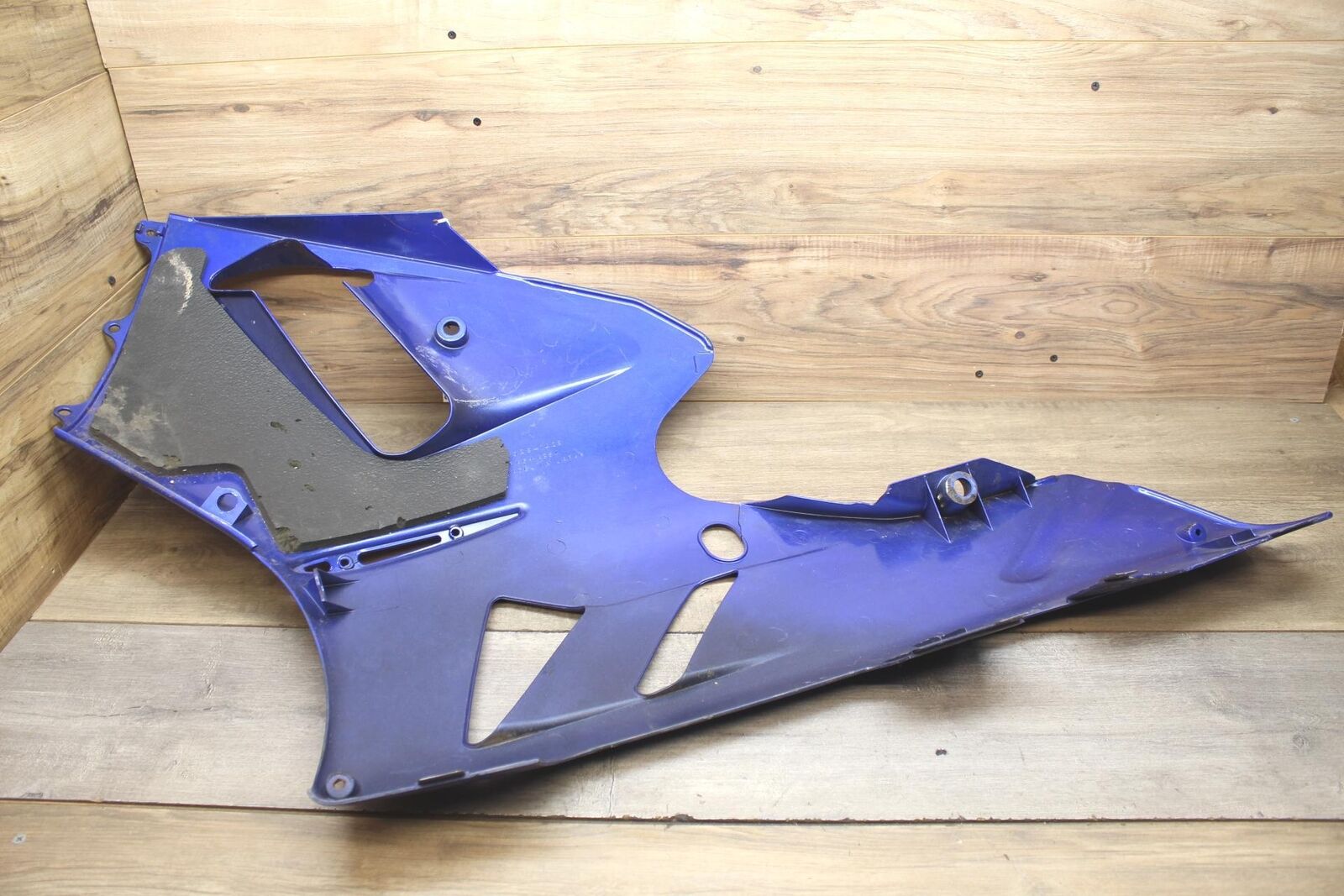 02-03 KAWASAKI ZX12R Zx1200r BLUE OEM RIGHT LOWER MID UPPER SIDE FAIRING COWL