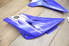 07 2007 Yamaha TTR50 RIGHT LEFT GAS FUEL TANK PLASTIC SET PAIR BLUE